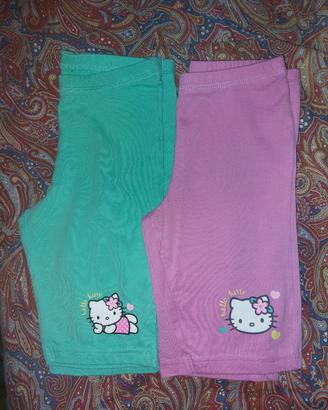 set 2 pantaloncini bimba Hello Kitty Disney