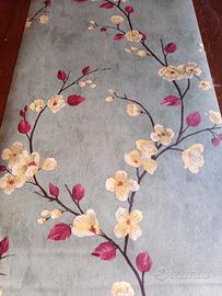 5 rotoli carta da parati adesiva floreali.