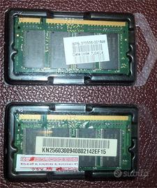 RAM 2x256Mb ddr-333mhz-SODIMM per COMPAQ Presario