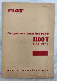 Manuale FIAT 1100T tipo 217D furgone 1963