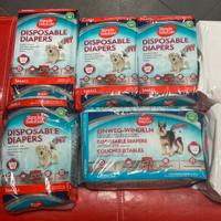 Pannolini cani assorbenti small e medium 15 pacchi