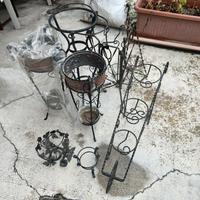 9 Portavasi in ferro misti ( Leggi )