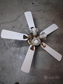 Lampadario ventilatore vintage
