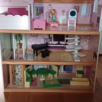 Casa delle Bambole per Bambini a 3 Piani con Ascen