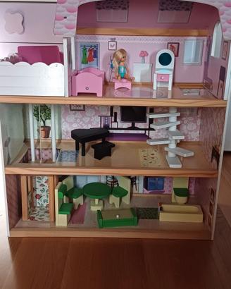 Casa delle Bambole per Bambini a 3 Piani con Ascen
