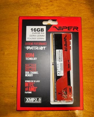 patriot viper 16Gb 2x8Gb ddr4 3200mhz cl18
