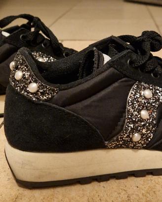 Saucony sneakers strass e perle come nuove