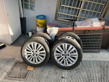 set cerchiin lega  piu gomme invernali opel corsa