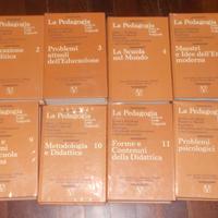 LA PEDAGOGIA 12 VOLUMI LUIGI VOLPICELLI  VALLARDI