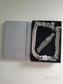 Collana Cubana con Bracciale 