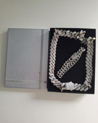 Collana Cubana con Bracciale 