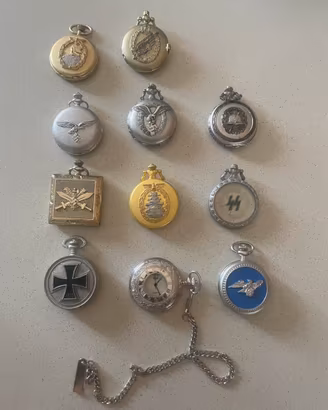Lotto/Collezione di orologi da taschino Militaria