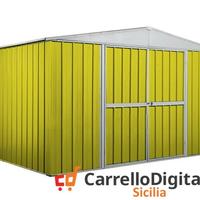 Box in lamiera di Acciaio 360x260cm 9mq giallo