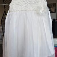 vestito Battesimo+calze bavaglino coprispalle fasc