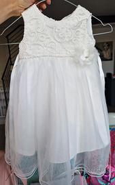 vestito Battesimo+calze bavaglino coprispalle fasc