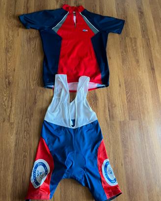 Completo ciclismo Uomo Santini Rosti L M