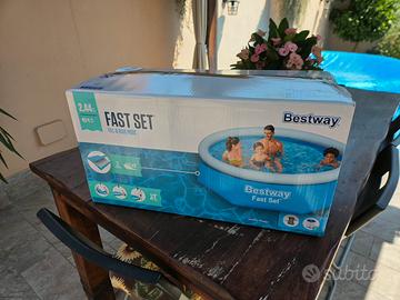 Piscina Bestway FastSet  2,44m + pompa + accessori