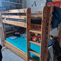 Letto a castello, con terzo letto estraibile