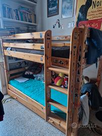 Letto a castello, con terzo letto estraibile