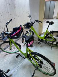 Biciclette con cestello e luci led