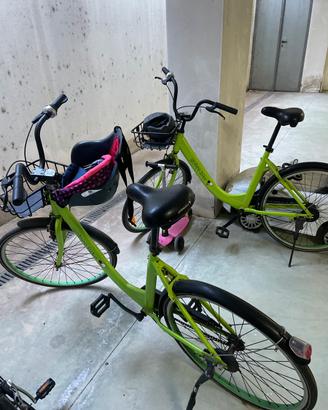 Biciclette con cestello e luci led