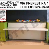 Letto a Scomparsa con piano scrivania abbattibile