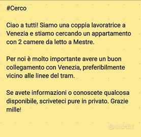 Appartamento a Mestre per coppia