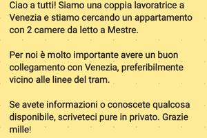 Appartamento a Mestre per coppia