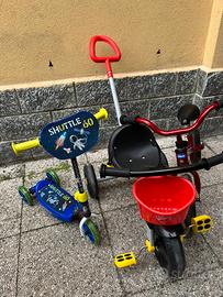 Monopattino, Triciclo, Bicicletta Balance
