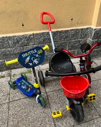 Monopattino, Triciclo, Bicicletta Balance