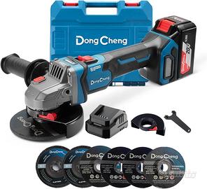 Smerigliatrice angolare a batteria 18V 4Ah, Ø125mm