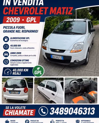 Chevrolet matiz 800 cc gol