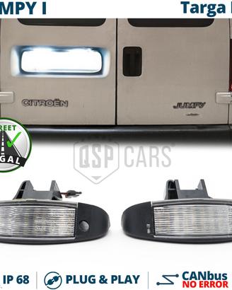 Luci TARGA LED PER Citroen Jumpy 1 CANbus 6500K