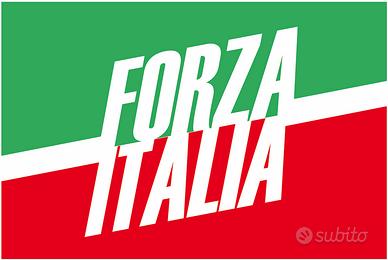 Bandiera FORZA ITALIA 100x120 (NUOVA)