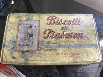 Scatola vintage biscotti plasmon