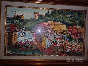 quadro Fiume multiplo vista su Portofino