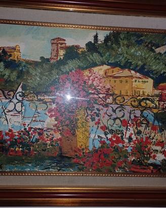 quadro Fiume multiplo vista su Portofino