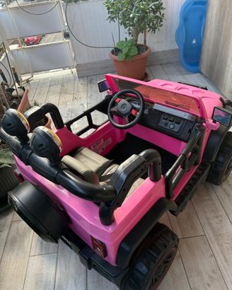 Macchinetta elettrica rosa due posti X bambini