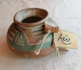 Piccola anfora ceramica artigianato Andino 