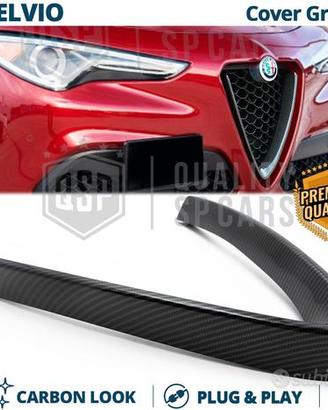 Cover Griglia per Alfa Romeo Stelvio Carbonio Nero