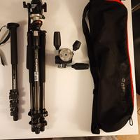 Treppiedi, monopiede e teste Manfrotto
