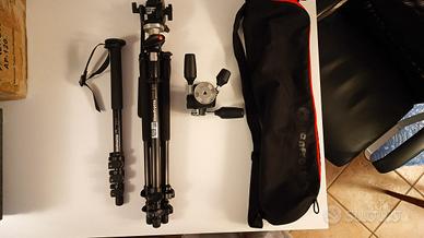 Treppiedi, monopiede e teste Manfrotto