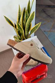 Birkenstock Boston Suede Beige 39 Nuove