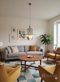 Lampadario vintage vetro