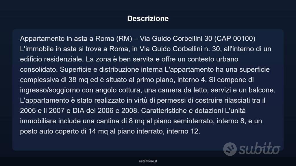 Appartamento – Roma, Ponte di Nona, Lunghezza - Vista 4