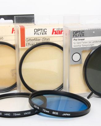 HOYA HAMA 5 FILTRI 72mm per Fotografia Colori B/N