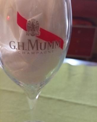 bicchieri tulipano champagne G.H. MUMM