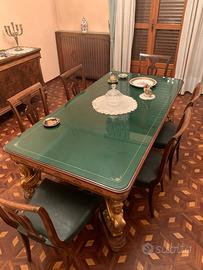 Tavolo + sedie vintage stile Impero