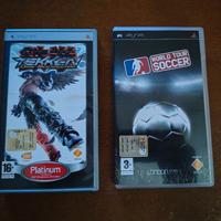  Tekken dark resurrection e World tour soccer PSP