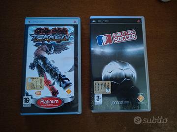  Tekken dark resurrection e World tour soccer PSP
